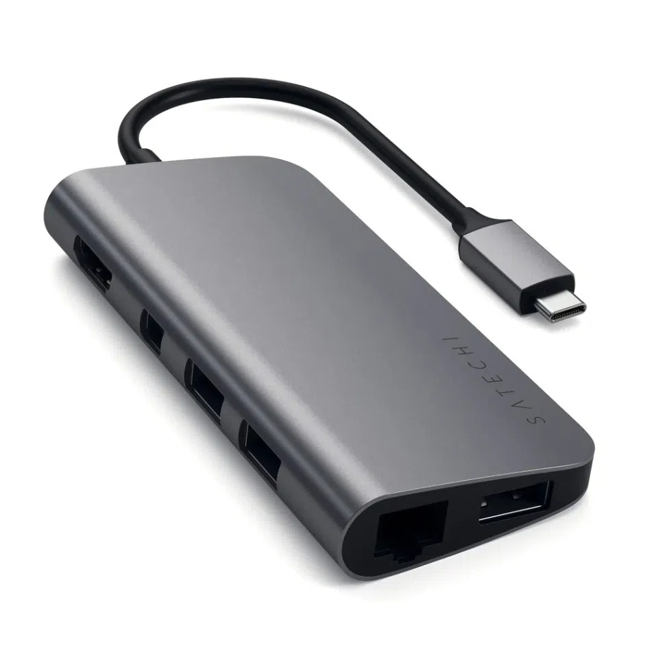 Адаптер мультипортовый Satechi - USB-C Multimedia Adapter 4K 30Hz Mini Display Port Gray 