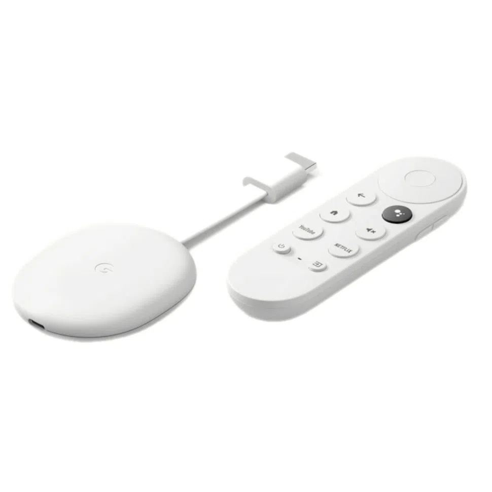 Медиаплеер Google Chromecast c Google TV 4K Snow – купить по