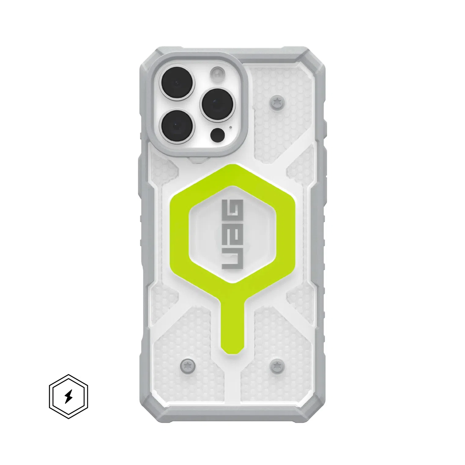 Чехол MagSafe UAG Pathfinder Clear для iPhone 16 Pro Max 6.9" MagSafe Active Neon