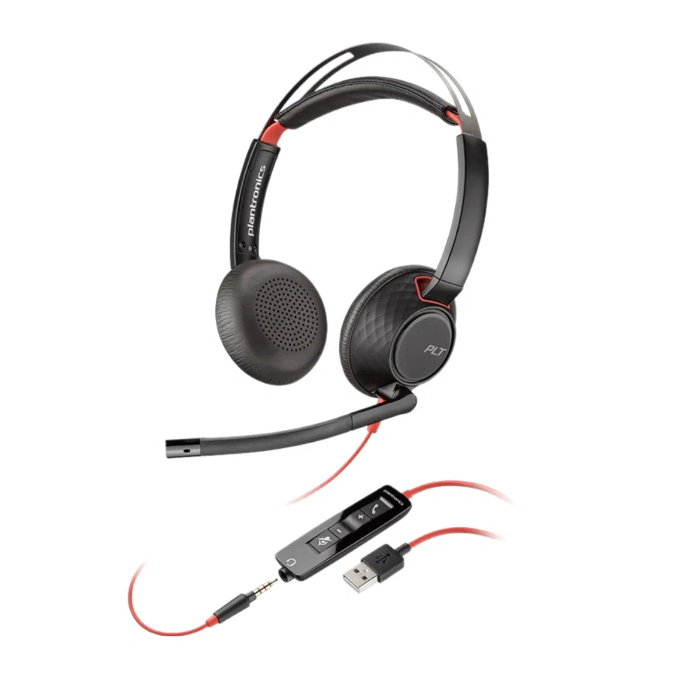 Гарнитура проводная Plantronics Blackwire C5220 USB-A  фото 1