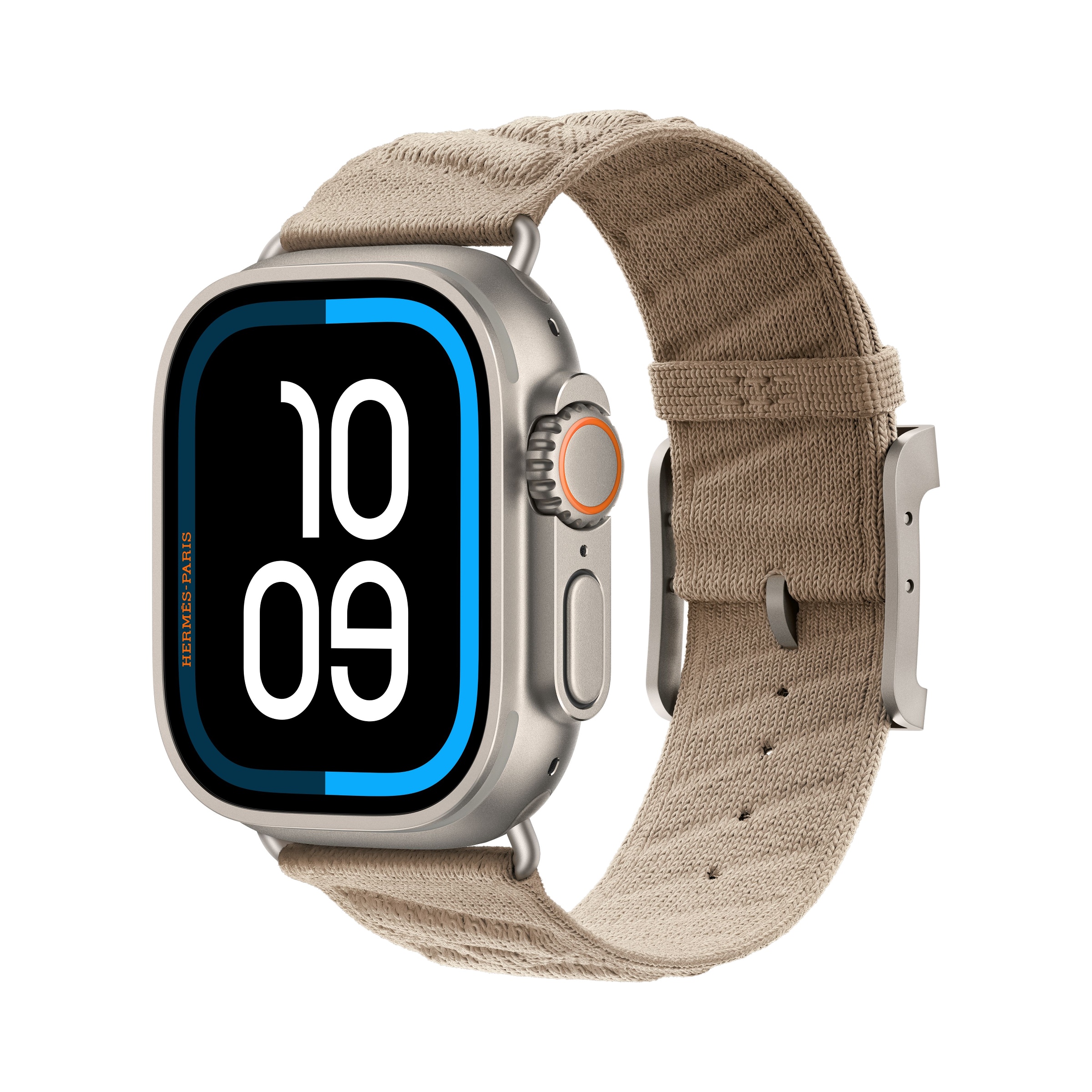 Apple Watch Hermès Ultra 4 En Mer Argile: часы в точной цветовой конфигурации