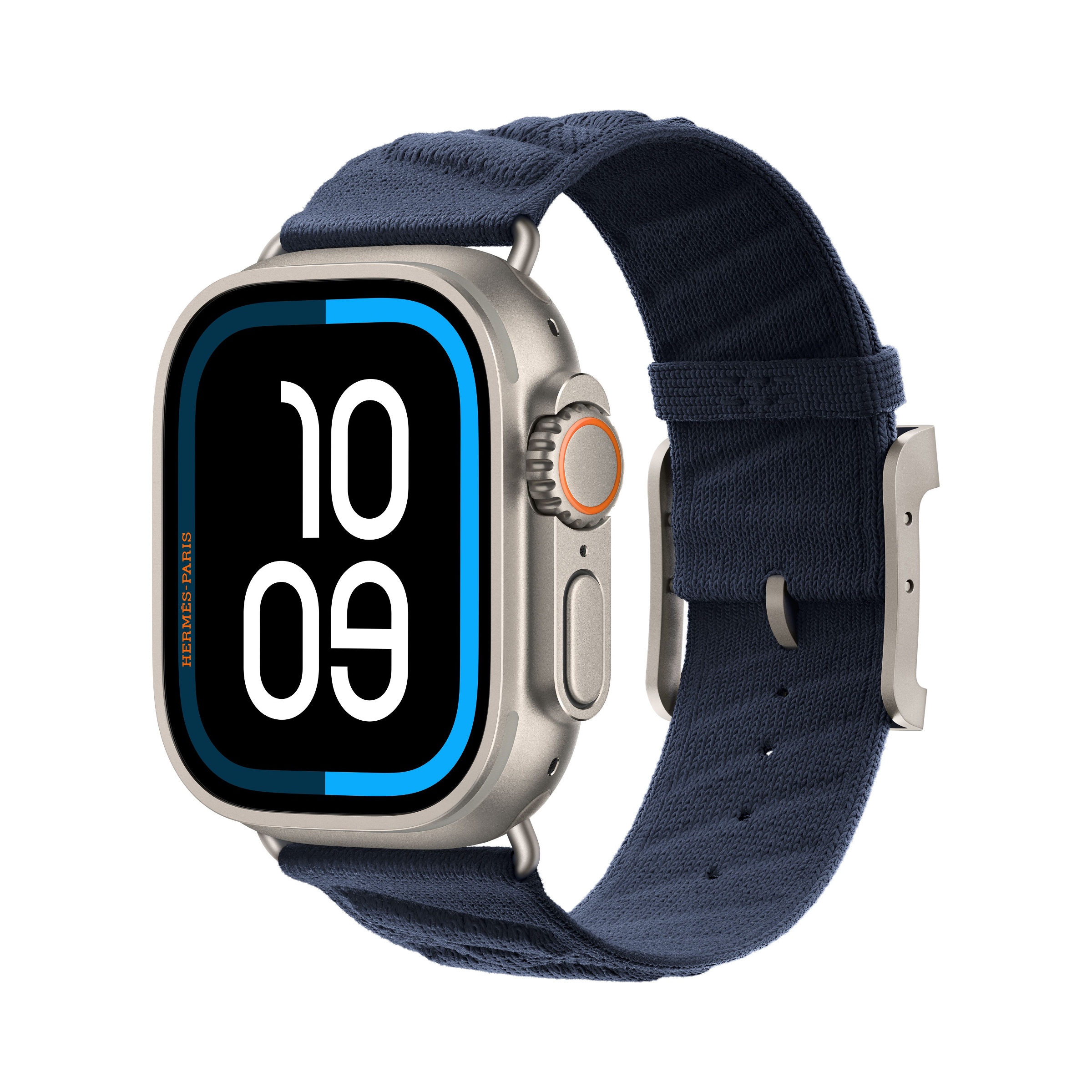 Apple Watch Hermès Ultra 4 En Mer Bleu Nuit: часы в точной цветовой конфигурации