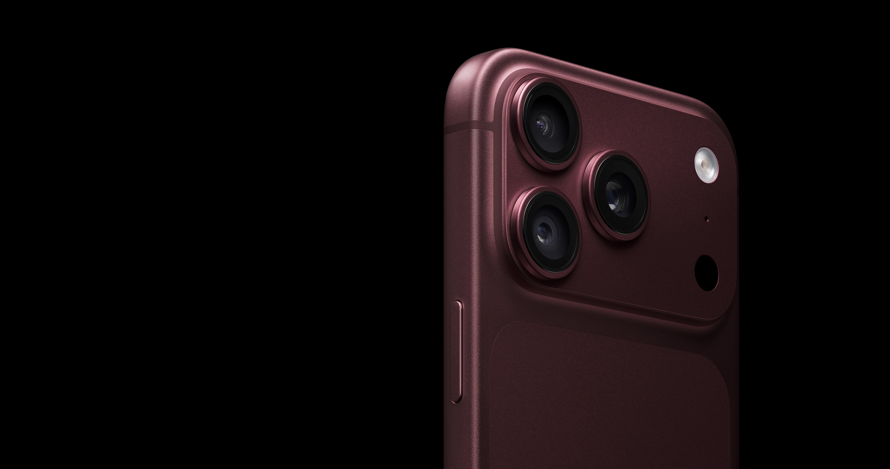 Apple iPhone 18 Pro в цвете Burgundy — система камер Pro Fusion